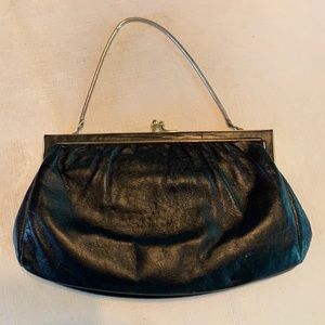 Etra black leather purse